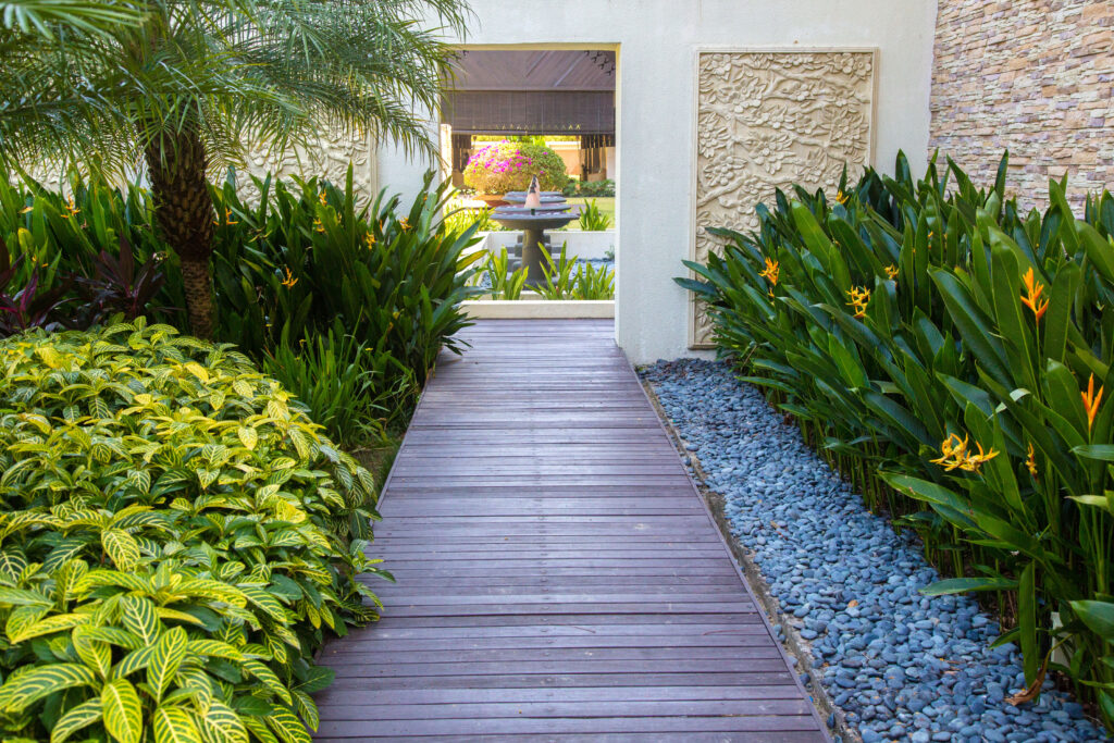 Completed garden and landscaping work